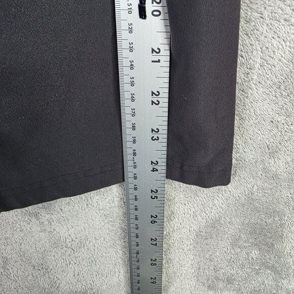 Womens Nike Dri Fit Black Performance Capris Leggings Hi Rise Polyester Blend XL - Picture 10 of 11